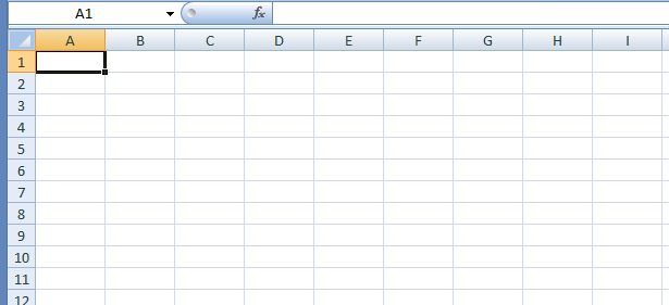 Pracovní oblast Excelu