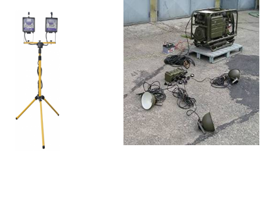 Příklady zařízení pro obsluhu jednotkami SDH obcí - osvětlovací souprava